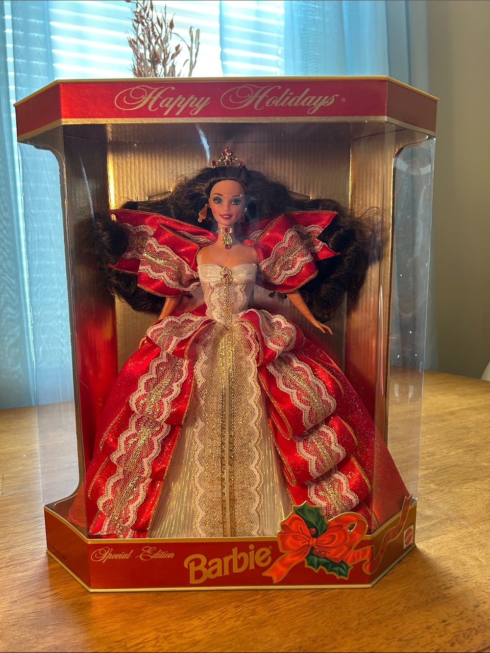 Barbie 1997 Holiday Special Edition Red and White Gown Doll